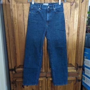 Everlane "The Way-High Jean" Organic Cotton 27 Long in Vintage Indigo